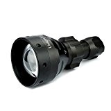 UniqueFire 1504 IR 940 nm LED Infrarouge Vision Nocturne Lampe de poche 38 mm Lentille Zoomable Focus Lumineuse Intensité Ajustable ...
