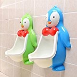 Urinoir Pingouin Salle de Bain Toilettes Pot Formation pour Enfant Bébé - Vert