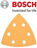 véritable Bosch Delta Double application bois ou Peinture feuilles abrasives (Grain Lot de 6 – Mixte) (pour : Bosch GOP & PMF Outils) ...
