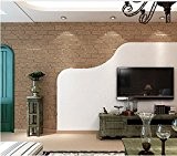 Vert non tissé Perle 3d Brique papier peint Salon Chambre à coucher couloir salle à manger TV Fond mural Brick-pattern ...