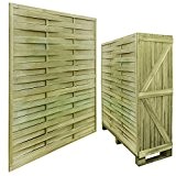 vidaXL 30 Panneaux de clôture carrés de jardin en bois imprégnés 54 m 180 x 180 cm