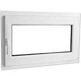 vidaXL Fenêtre oscillo-battante en PVC Double vitrage avec poignée à gauche 1100x700 mm