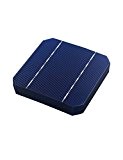 Vikocell 100pcs 0.5v 2.7W 5x5 Monocristallin cellule solaire PV Wafer pour DIY Home Panneaux solaires photovoltaïques