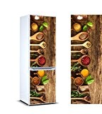 Vinyle adhésif pour les réfrigérateurs autocollants stickers frigo épices de différente taille 185x60 cm| Adhésive Résistant et facile d'appliquer |Étiquette ...