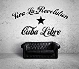 Viva Cuba Libre Sticker Mural Noir Certified Freak 220 x 120 cm