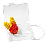 Viwanda - Bouchons d'oreille jaunes réutilisables avec cordon et boîte en plastique SNR: 28dB, NRR: 27dB CE EN352-2, ANSI S3.19