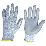 Viwanda gants anti-coupure de niveau 5, pour les travaux de découpe et montage, Dyneema/ revêtement en polyuréthanne en 388 4544, ...