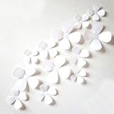 Vovotrade® 12 Pcs 3D Stickers muraux Papillon Aimant pour Décoration Nouveau (Blanc)