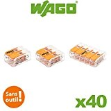 Wago - Blister panaché de 40 bornes de connexion automatique 2,3 et 5 entrées S221