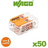 Wago - Pot de 50 bornes de connexion automatique 2 entrées S221