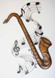 Wall Art - Art mural - Saxophone et Partition de Musique