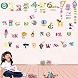 Walplus Stickers muraux alphabet/chiffres pour enfants