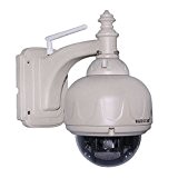Wanscam HW0028 Caméra de surveillance IP PTZ sans fil à infrarouge pour extérieur avec zoom 3x 720 Mpx