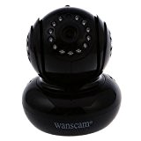 Wanscam Webcam Wi-Fi 13 LED a vision nocturne infrarouge Noir