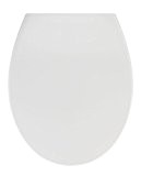 Wenko 21903100 Samos Abattant avec Frein de Chute Thermodure Blanc Dimensions 47,5 x 6,0 x 40,0 cm