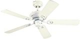 Westinghouse Ceiling Fans Design and Combine Instaloc Ventilateur de plafond Blanc/pin poli 105 cm