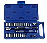 Williams 50672 1/4 Drive Socket and Drive Tool Set, 27-Piece by Snap-on Industrial Brand JH Williams