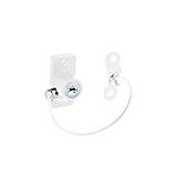 Window & Door Cable Restrictor Lock With Screws Child & Baby Safety Security Wire (White) by Securit