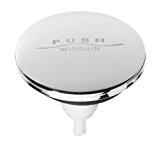 Wirquin SP9261S Clapet de lavabo en inox Quick-Clac - Diametre 6.5cm