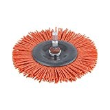 Wolfcraft 1502000 Brosse nylon rouge circulaire 6.35 mm ø 100 mm