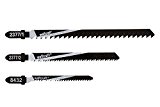 Wolfcraft 2377000 Coffret de 11 Lames de scie sauteuse queue en T avec couteau de poche