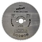 Wolfcraft 6268000 Lame scie circulaire CV 100Dts Diamètre 160 x 20 mm