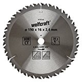 Wolfcraft 6735000 Lame scie circulaire CT 30 Dts Diamètre 190 x 16 mm