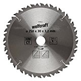 Wolfcraft 6740000 Lame SC S/table CT 24 dts Diamètre 250 x 30 mm
