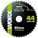 Worx wa5040 professionnel 85 mm 44 dents hss-blade