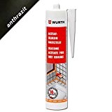 Würth Silicone acétique – humides Anthracite 310 ml Cartouche