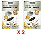 x2 Support aimant pour détecteur de fumée