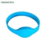 YARONGTECH Contrôle d'accès RFID HF MIFARE Classic® 1K taille adulte Bleu Bracelet Bracelet en silicone