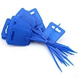 Yasorn Bleu autobloquant marqueur de fil nylon câble zip Tie avec étiquette de marquage 215 mm Lot de 100 pcs