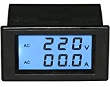 Yeeco Numérique AC Voltmètre Ampèremètre AC 80-300V 100A Ampli Volt Panneau Mètre Tension Actuel Ampère Moniteur 110V 220V LCD Double ...