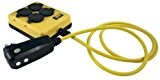 Yellow Jacket 2516 14/3 GFCI Protected 4-Outlet Power-Box with 6-Foot Cord Yellow, 14/3-Gauge by Yellow Jacket