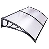 Yescom 78-3/4x 39-3/8 2mx1m Overhead Clear Door Window Outdoor Awning Canopy Patio Cover UV Rain Protection by Yescom