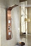 YFF@ILU Colonne de douche Pas de lecteur d'empreintes digitales 304 douche attenante avec douche baignoire douche mélangeur fixé golf, l'or ...