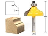 Yonico 13186q Classical Ogee Edging and Molding Router Bit with Large 1/4 Shank by Yonico