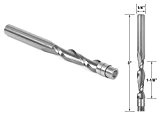 Yonico 14121 Solid Carbide Flush Trim Router Bit- Spiral Upcut 1/4-Inch Shank by Yonico