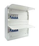 Zenitech - Coffret distribution électrique 26 modules Blanc équipé avec 8 disjonteurs + 2 interrupteurs différentiels