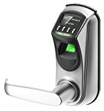 ZKTeco L7000U OLED Display Keyless Biometric Fingerprint Door Lock Fingerprint + Password+ Key(Support Query Door Open Logs & USB Flash ...