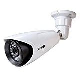 ZOSI 1/3" CMOS Caméra de Sécurité CCTV Caméra Extérieure 1000TVL 960H, 36 LEDs Infrarouges, 30m Vision Nocturne, Boîtier en métal ...