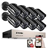 ZOSI AHD 720P 8CH DVR Système de Vidéosurveillance - 8x Caméra Bullet Intérieure * Extérieure Caméra Jour/Nuit Etanche IP66 , ...
